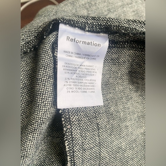 New Reformation Mason Wide-Leg Wool Pants size 4 - Picture 9 of 10